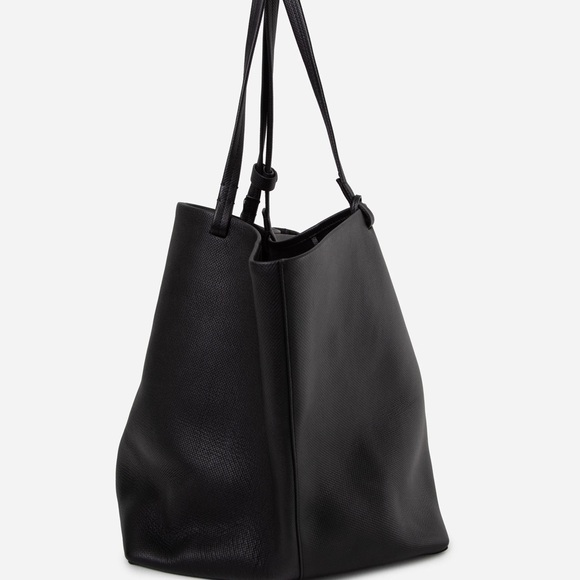 THE ROW Black Park Three Leather Tote Bag - Picture 2 of 3